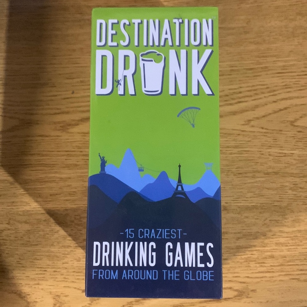 Destination Drink-15 Craziest Drinking Games from around the globe-New in box